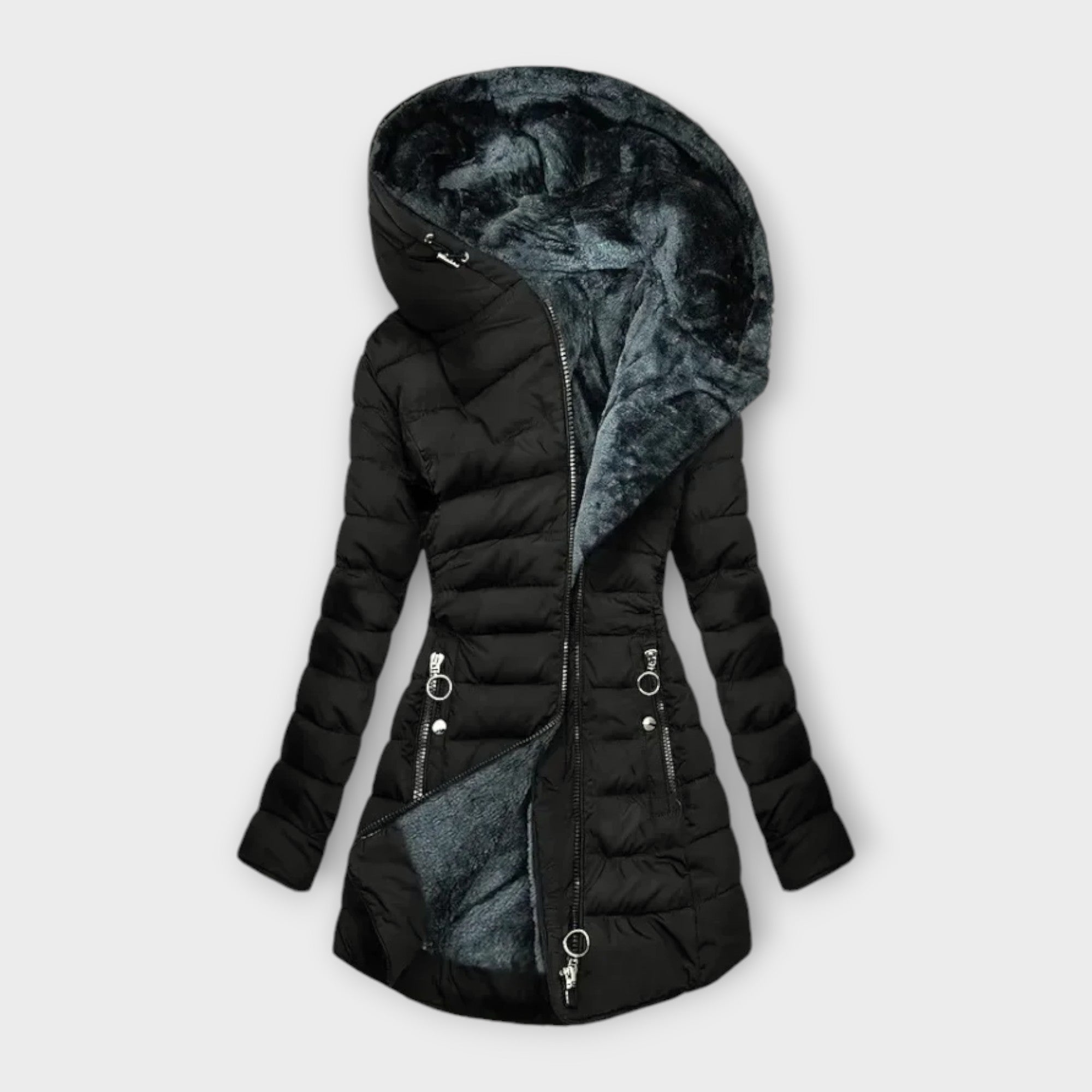 Beatrice - Warm Winter Coat With Fleece Lining