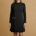 Sophie | Long Sleeve Pleated Dress