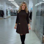 Sophie | Long Sleeve Pleated Dress