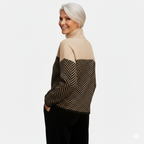 Eva - Herringbone Knit Sweater